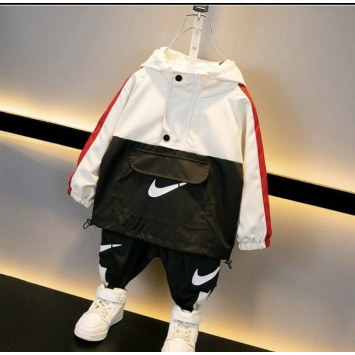 Спортивний костюм дитячий XIAO JINJIO 128-134 см Білий/Червоний/Чорний