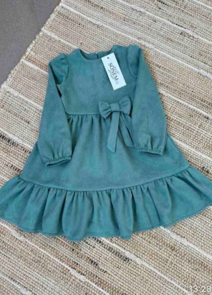 Сукня замшева дитяча Sonem Kids 98 см Зелена