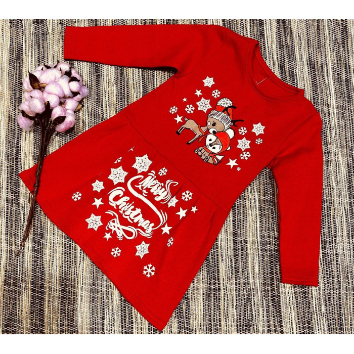 Сукня різдвяна Kotok Merry Christmas 80-92 см Червона