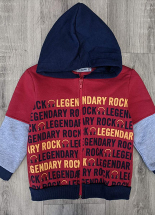 Кофта дитяча Pengim Legendary Rock 92 см Червона
