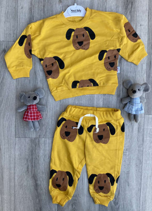Комплект (світшот + штанці) Murat Baby Dog 74 см Жовтий