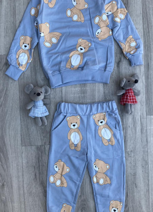 Комплект (світшот + штани) Murat Baby Ведмедик 92 см Синій