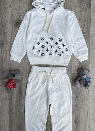 Комплект (худі + штанці) Murat Baby Louis Vuitton 92 см Молочний