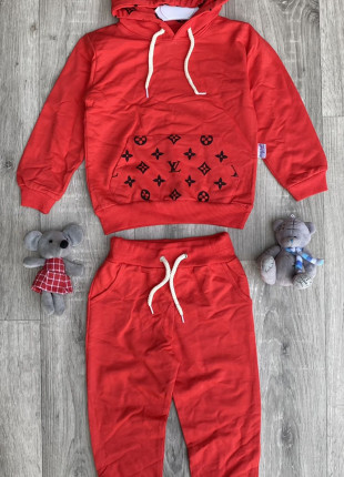 Комплект (худі + штанці) Murat Baby Louis Vuitton 92 см Червоний