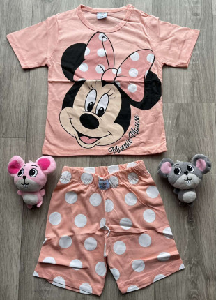 Комплект (футболка + шорти) Kids Minnie Mouse 98 см Персиковий