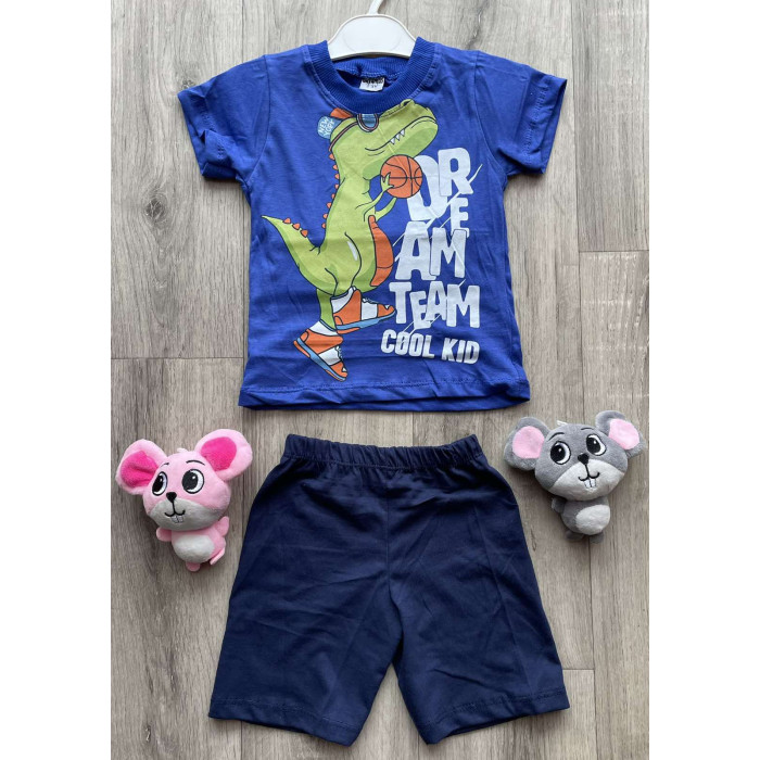 Комплект (футболка + шорти) Buyomus Dream Team 98 см Синій/Темно-синій