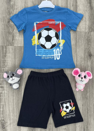Комплект дитячий (футболка + шорти) CIT CIT М'ячик 110 см Синій