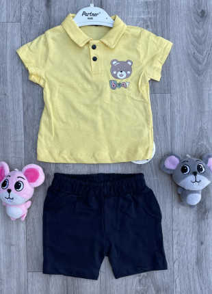 Комплект (футболка + шорти) Partner Bear 92 см Жовтий