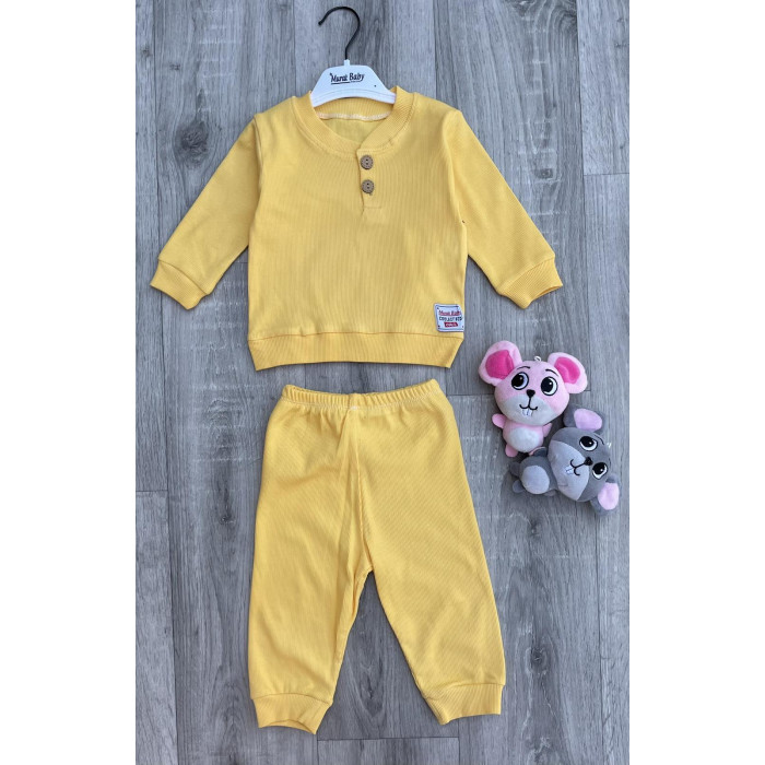 Комплект (світшот + штанці) Murat Baby Рубчик 92 см Жовтий