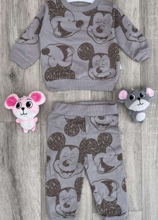 Комплект (світшот + штанці) Murat Baby Mickey Mouse 74 см Сірий