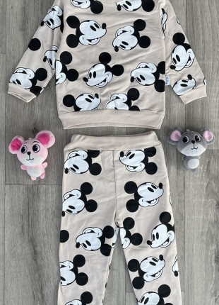 Комплект (світшот + штани) Murat Baby Mickey Mouse 116 см Бежевий