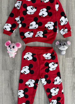 Комплект (світшот + штани) Murat Baby Mickey Mouse 116 см Червоний