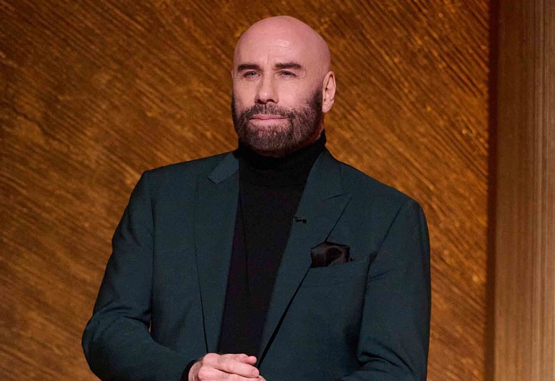95ème édition de la cérémonie des Oscars à Los Angeles, le 12 mars 2023. John Travolta introduced Lenny Kravitz’s performance during the live ABC telecast of the 95th Oscars at the Dolby Theatre at Ovation Hollywood on Sunday, March 12, 2023.,