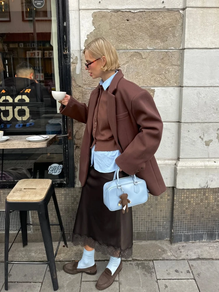 Кардигани в зимових аутфітах