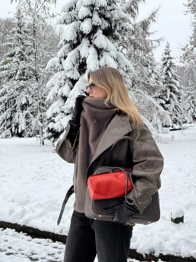 Шкіряний верхній одяг тренд