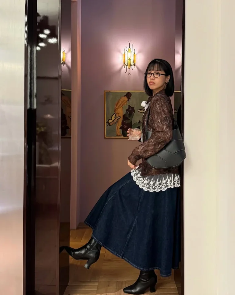 Чоботи з широкими підборами