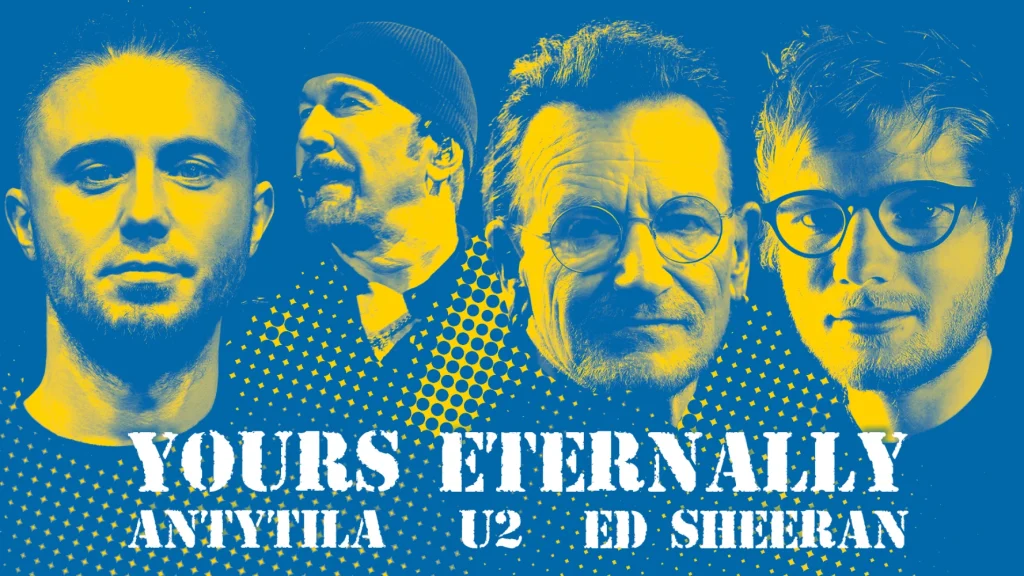 U2, Ед Ширан та «Антитіла» представили lyric-video на нову спільну пісню Yours Eternally
