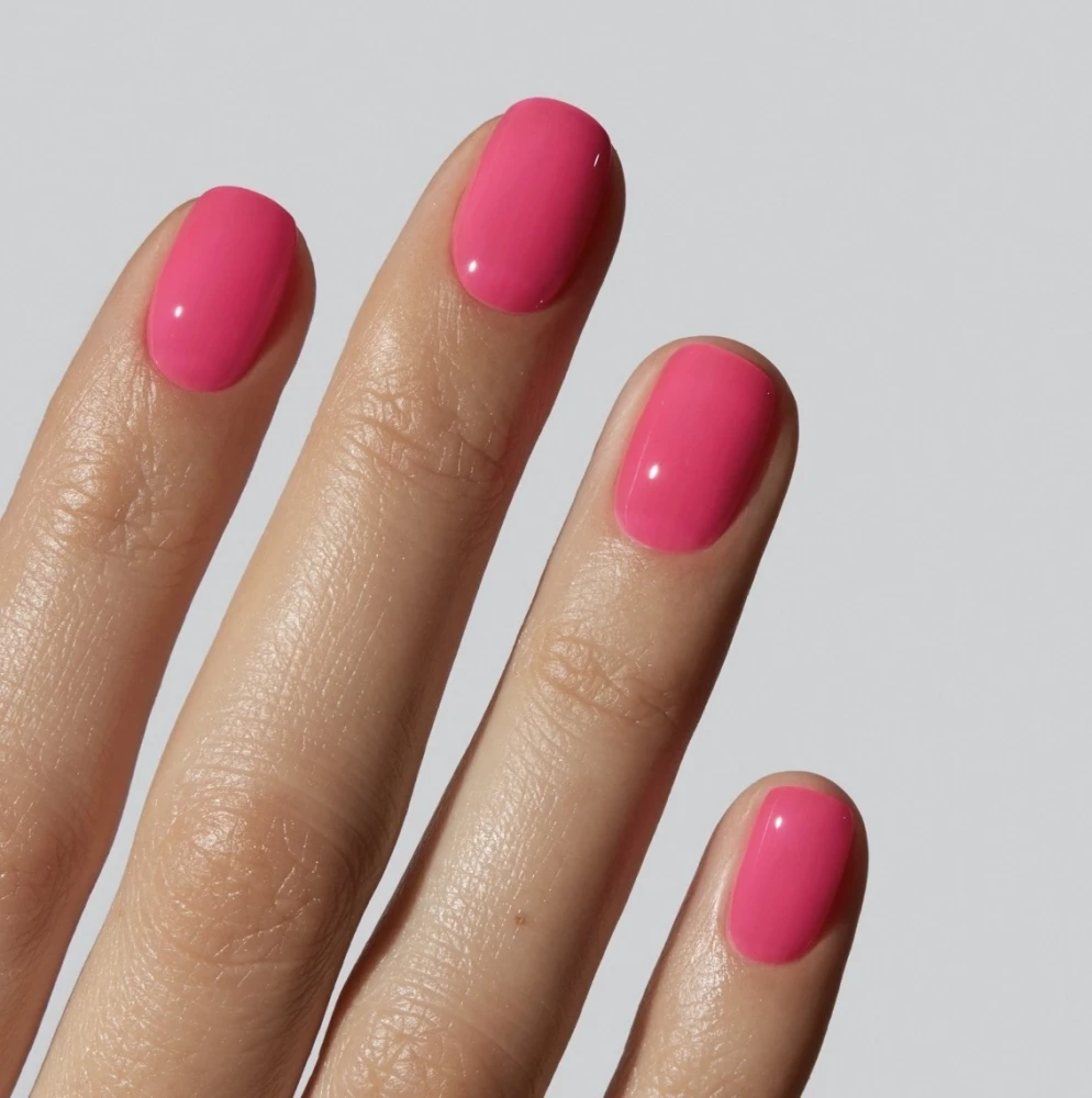 Jelly pink nails
