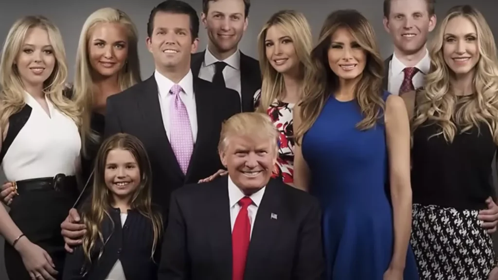 Дети Трампа: Ивана, Дональд, Эрик, Тиффани и Баррон