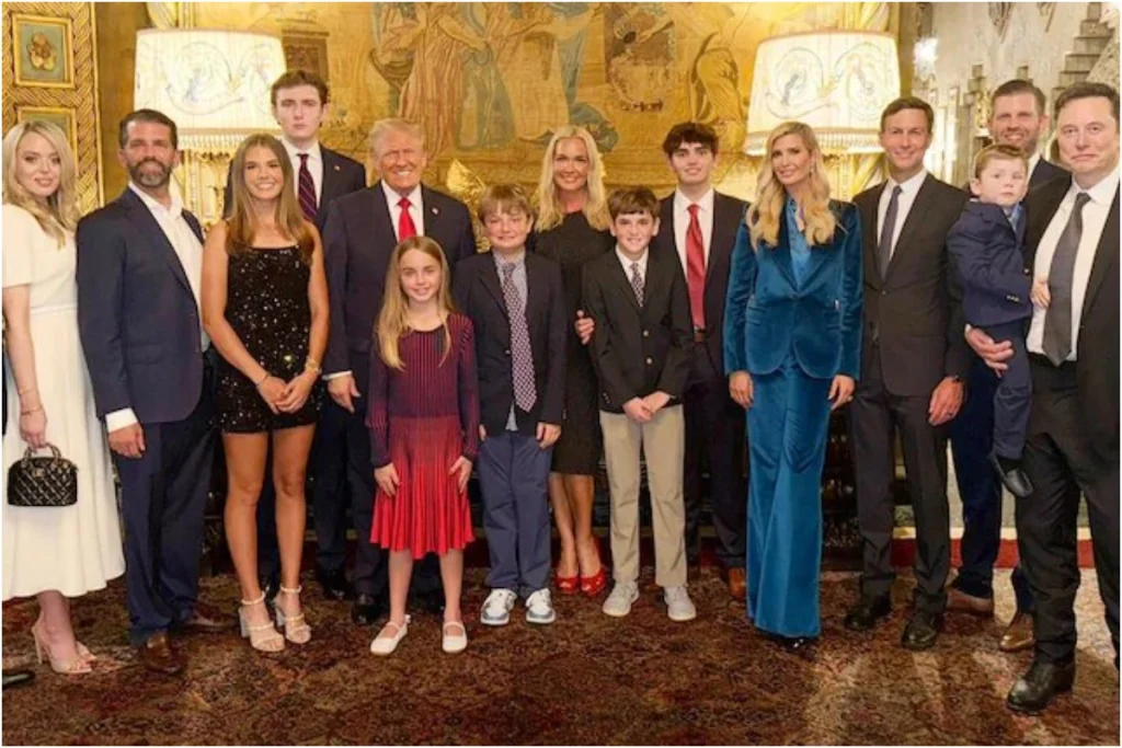 Дети Трампа: Ивана, Дональд, Эрик, Тиффани и Баррон