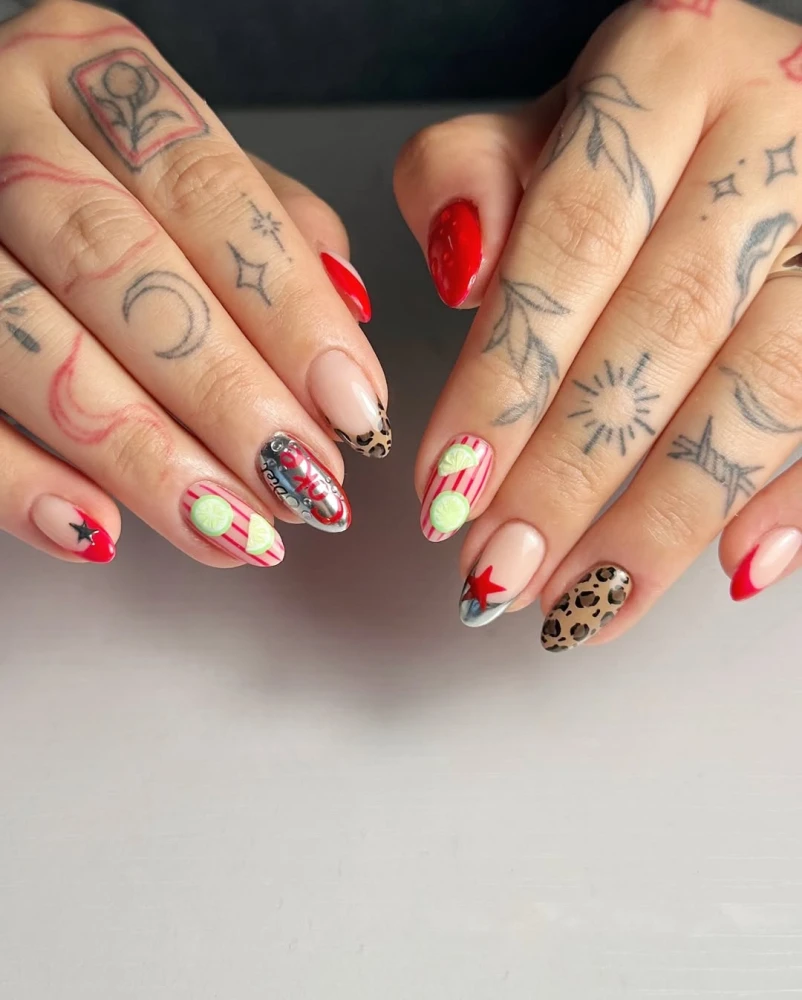 Diet Coke nails
