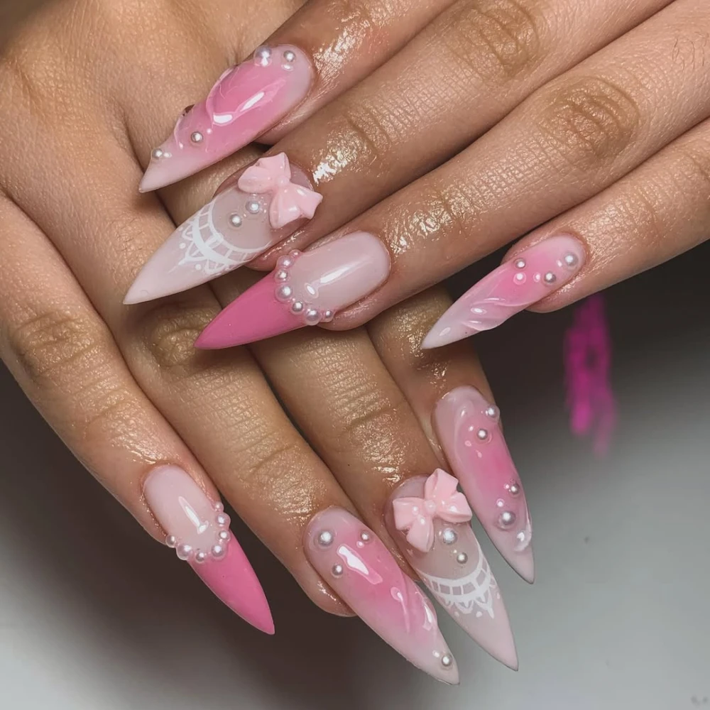 Coquette nails