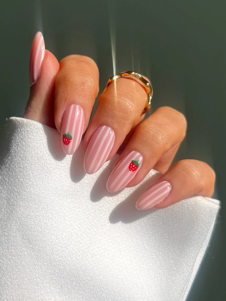 Strawberry nails